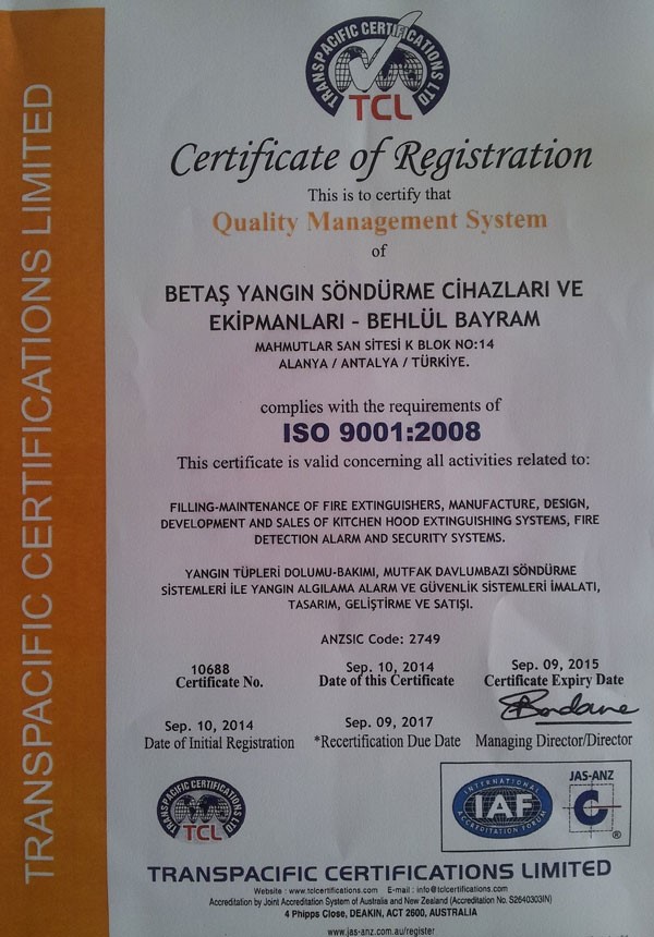 ISO 9001:2008 KALİTE..