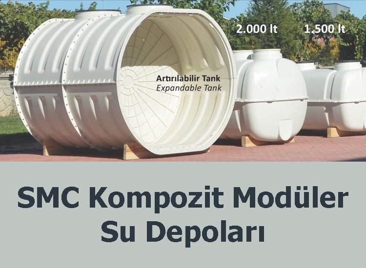 SMC Kompozit Modüler Su Depoları