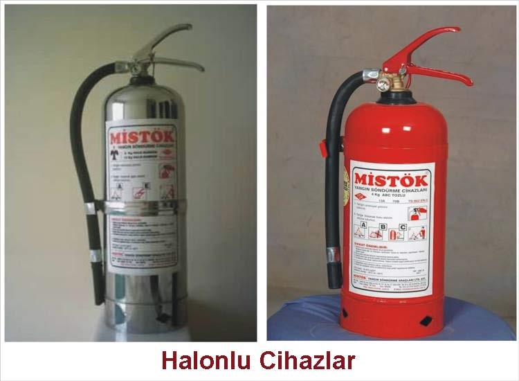 Halokarbon Gazlı Yangın Söndürme Cihazları 
