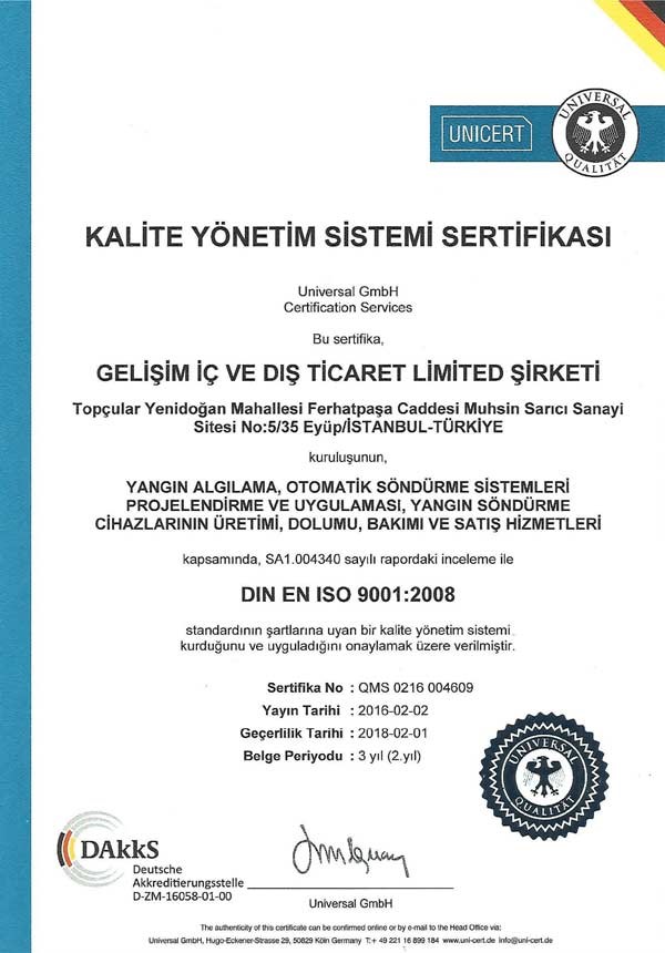 ISO 9001:2008 KALİTE..