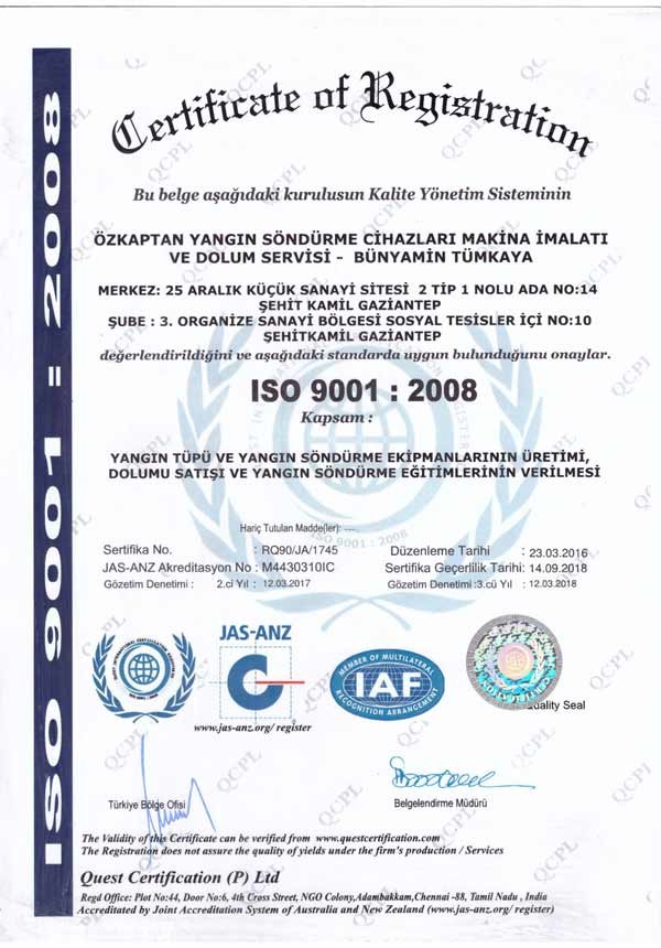 İSO 9001 :2008